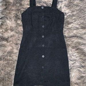 Corduroy button up dress